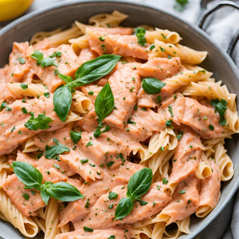 Creamy Tomato Salmon Pasta Recipe | Cheff Recipes