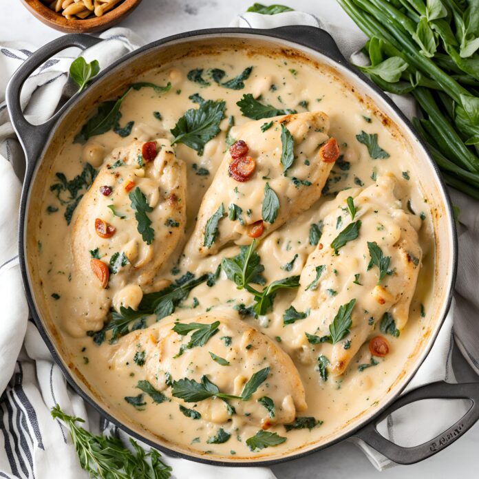 Creamy Tuscan Garlic Chicken Recipe