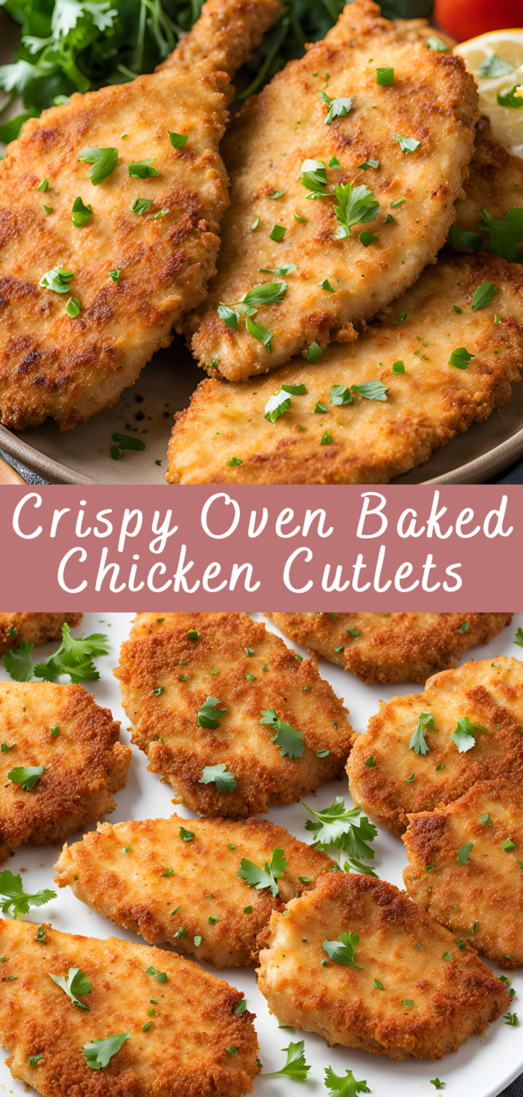 Crispy Oven Baked Chicken Cutlets Recipe | Cheff Recipes