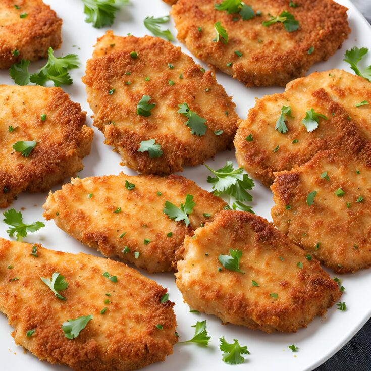 Crispy Oven Baked Chicken Cutlets Recipe