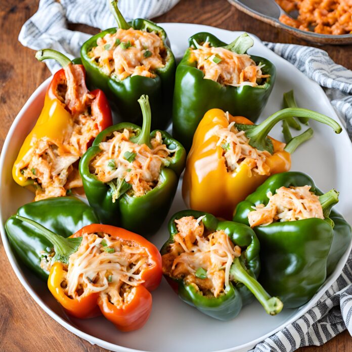 Easy Buffalo Chicken Stuffed Peppers Recipe