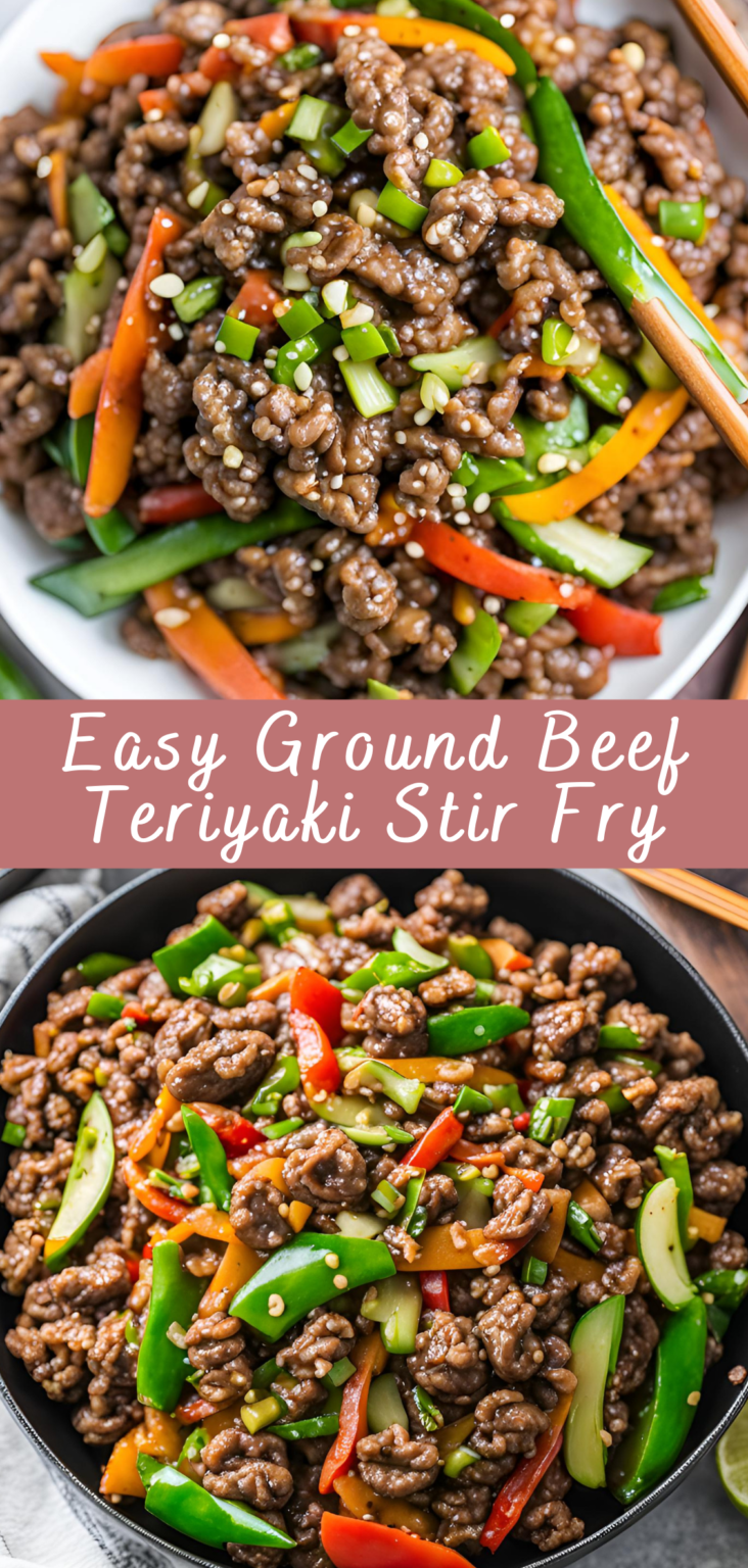 Easy Ground Beef Teriyaki Stir Fry Recipe | Cheff Recipes