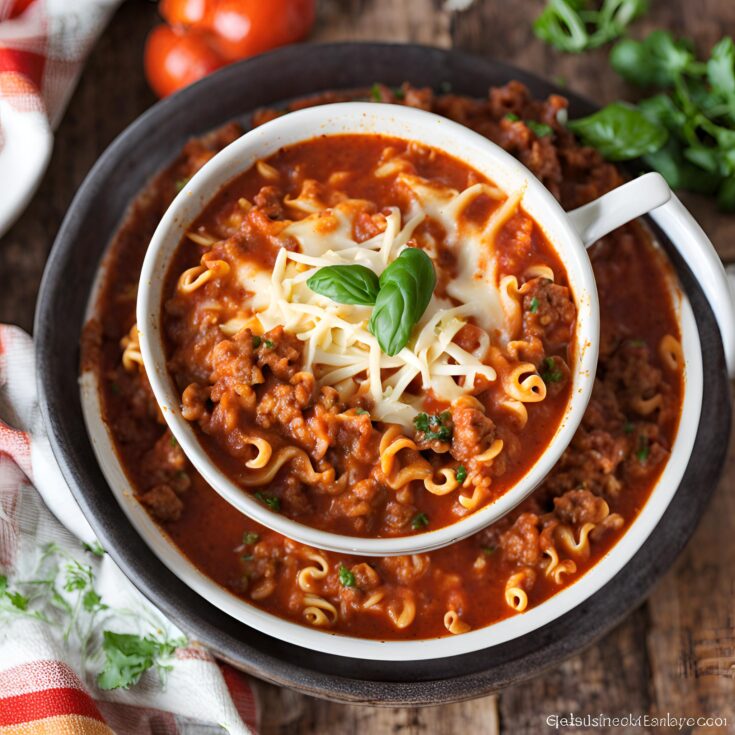 Easy Lasagna Soup Recipe