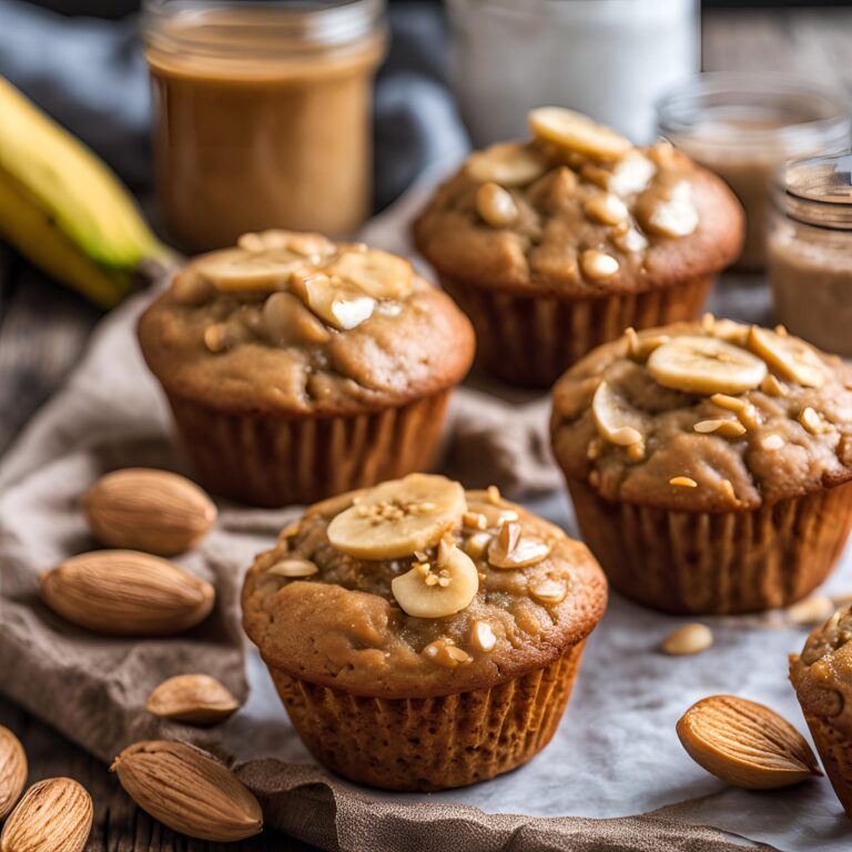 Flourless Peanut Butter Banana Muffins Recipe