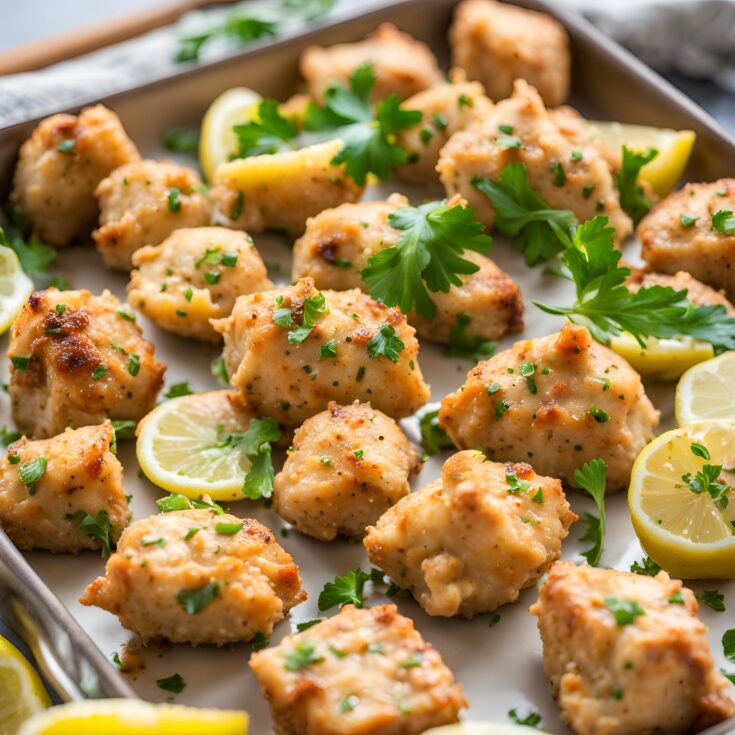 Garlic Lemon Chicken Bites Recipe