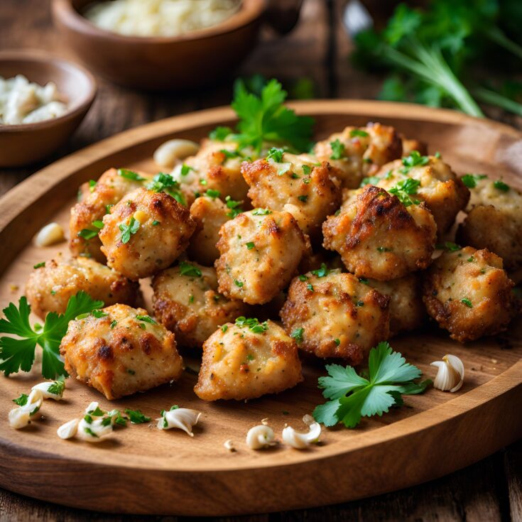 Garlic Parmesan Chicken Bites Recipe