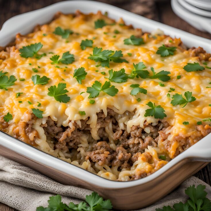 Hamburger Rice Casserole Recipe