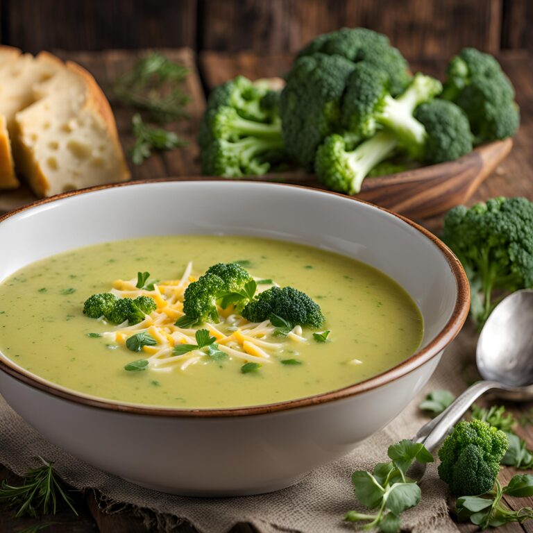 Healthy Broccoli Cheddar Soup Recipe