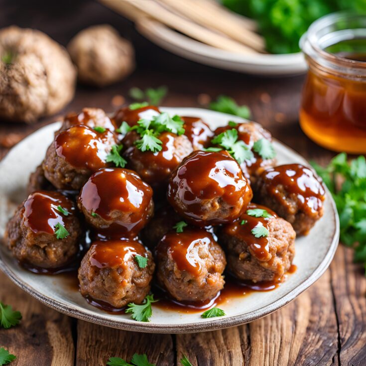 Honey BBQ Crockpot Meatballs Recipe