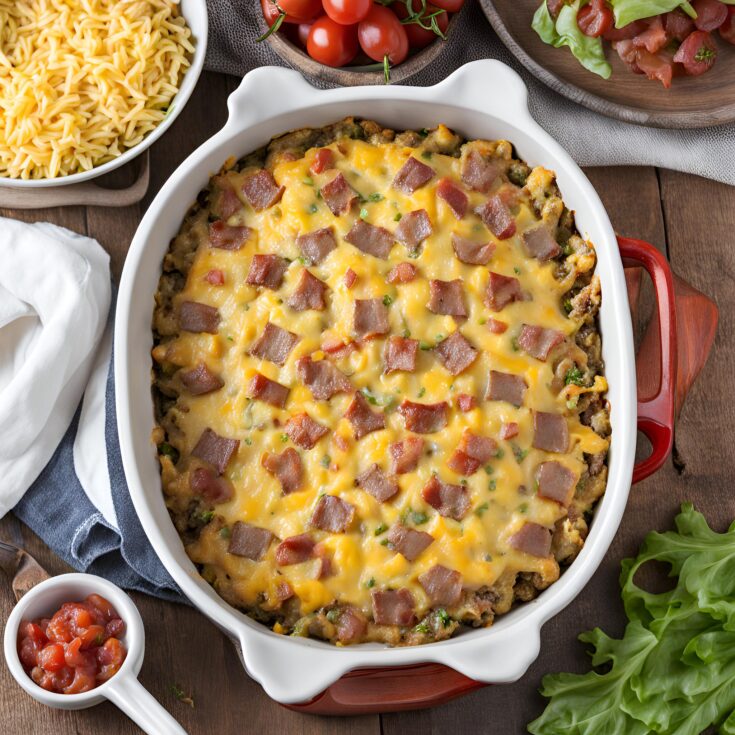 Low Carb Bacon Cheeseburger Casserole Recipe