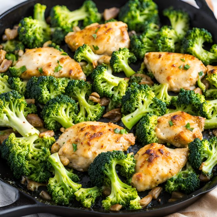 Low Carb Chicken Broccoli Skillet Recipe