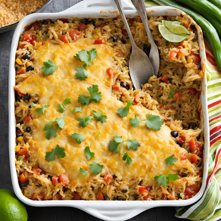 Mexican Chicken Casserole with Rice Recipe