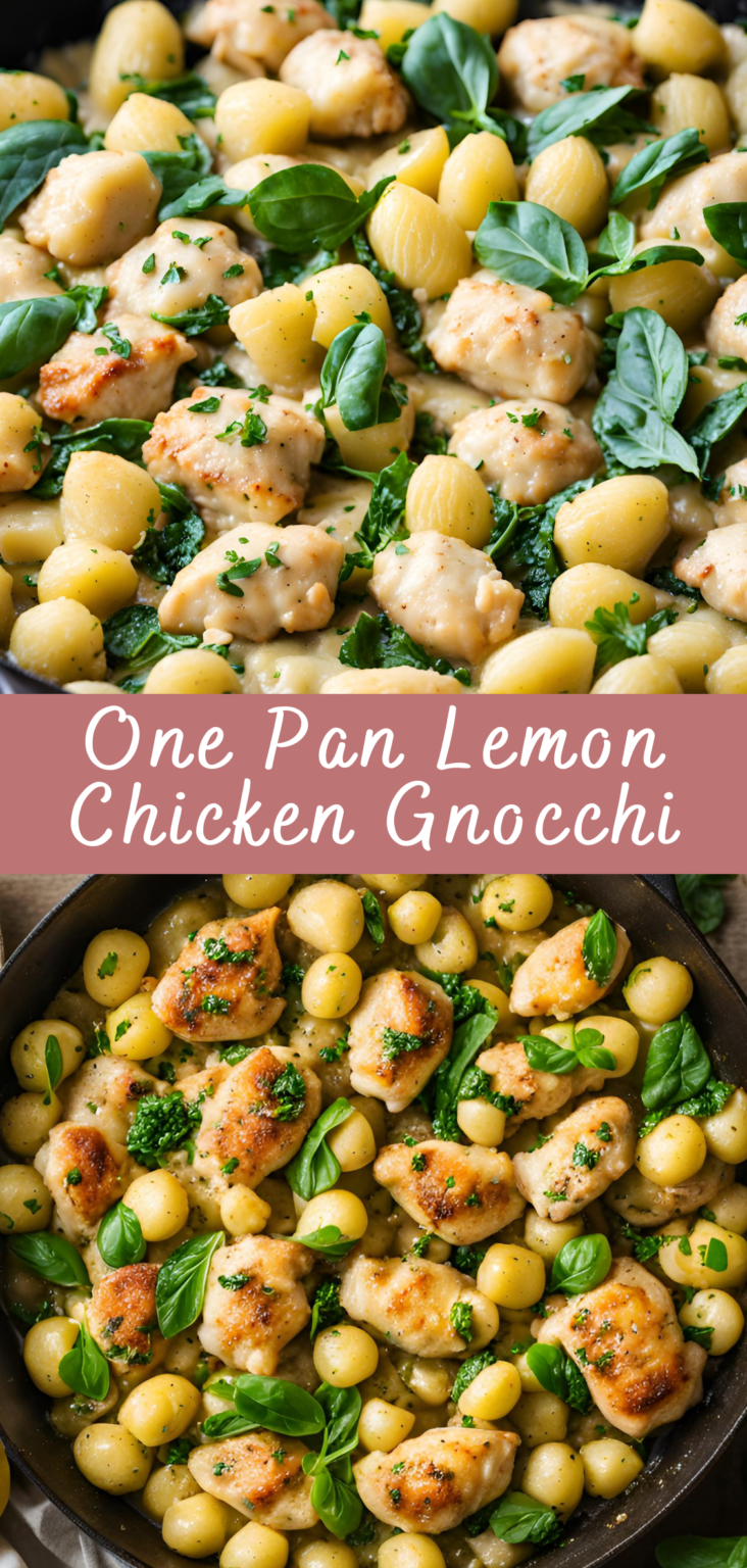 One Pan Lemon Chicken Gnocchi Recipe Cheff Recipes