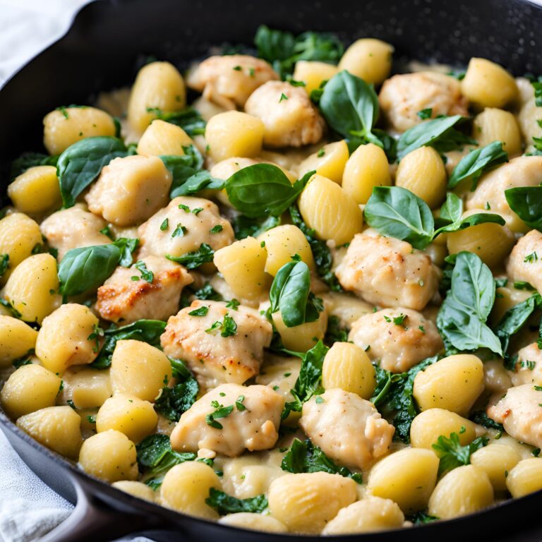 One Pan Lemon Chicken Gnocchi Recipe