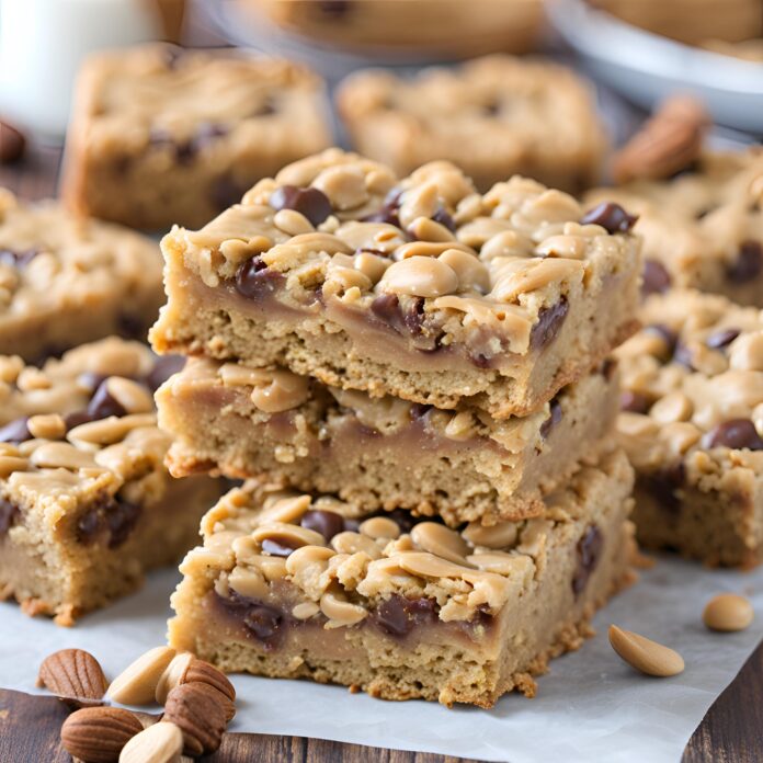 Peanut Butter Oatmeal Cookie Bars Recipe