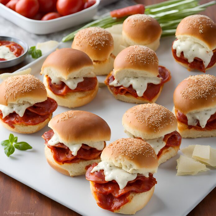 Pepperoni Pizza Sliders Recipe