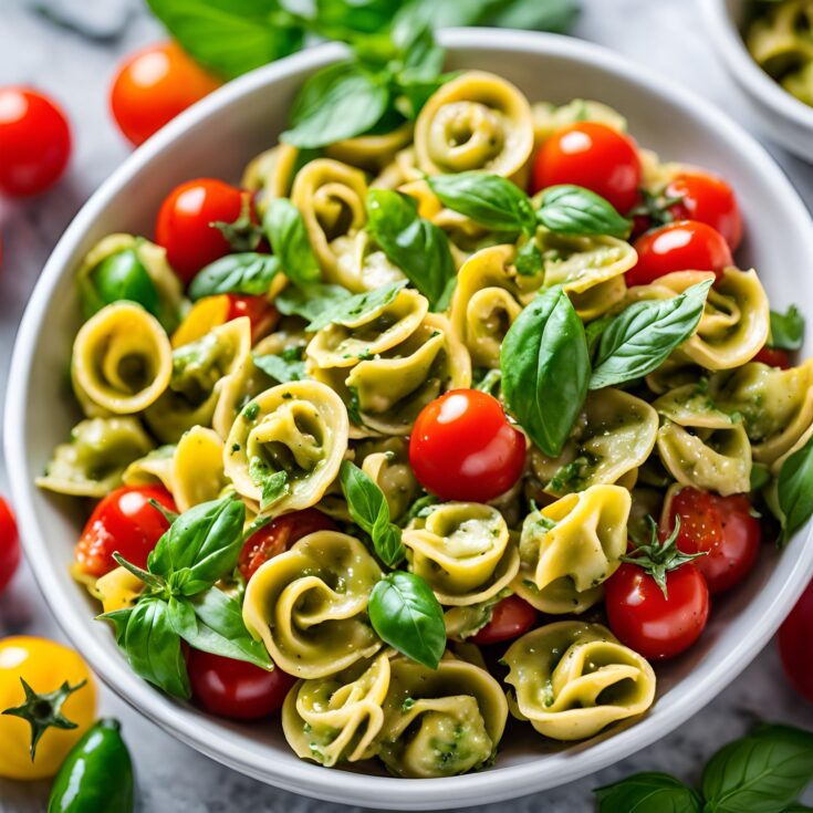 Pesto Tortellini Pasta Salad Recipe