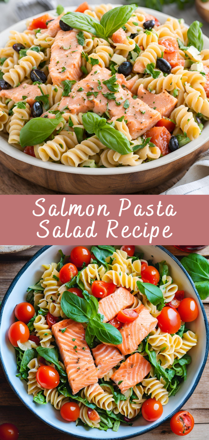 Salmon Pasta Salad Recipe | Cheff Recipes