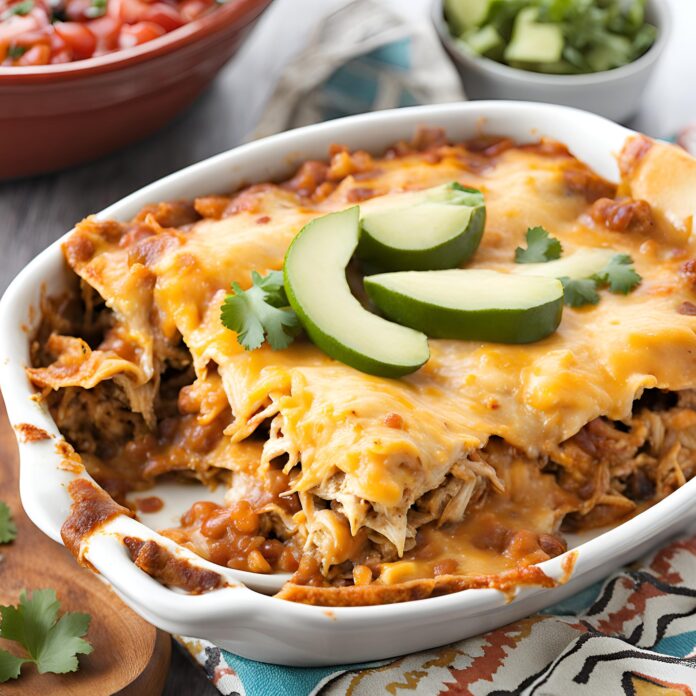 Slow Cooker Chicken Enchilada Casserole Recipe