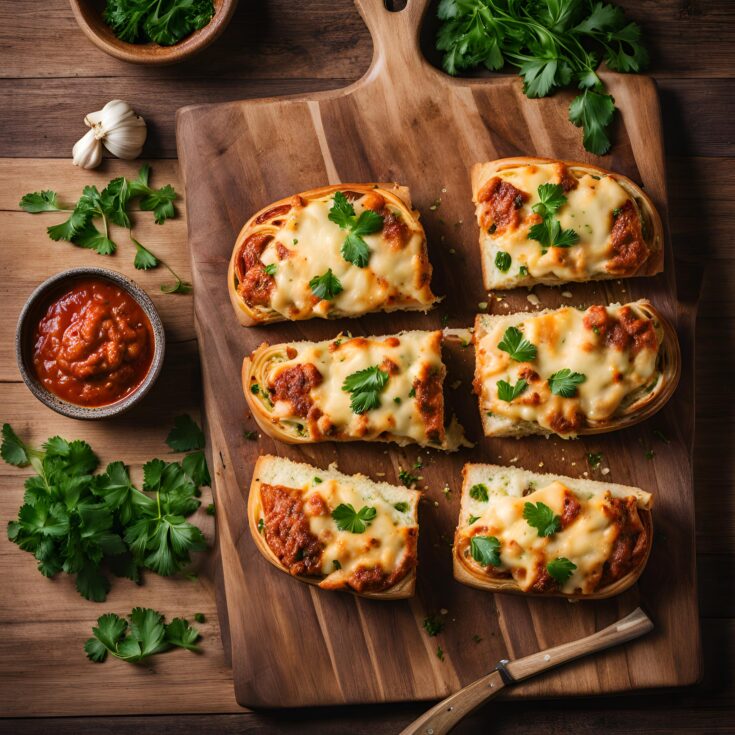 Spaghetti Stuffed Garlic Bread Recipe