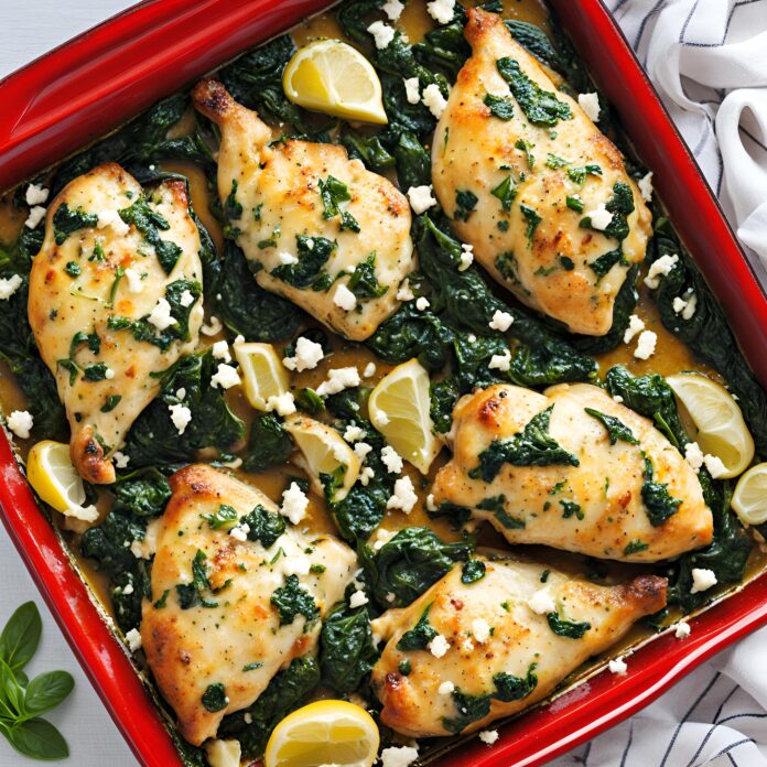 Spinach and Feta Baked Chicken Recipe