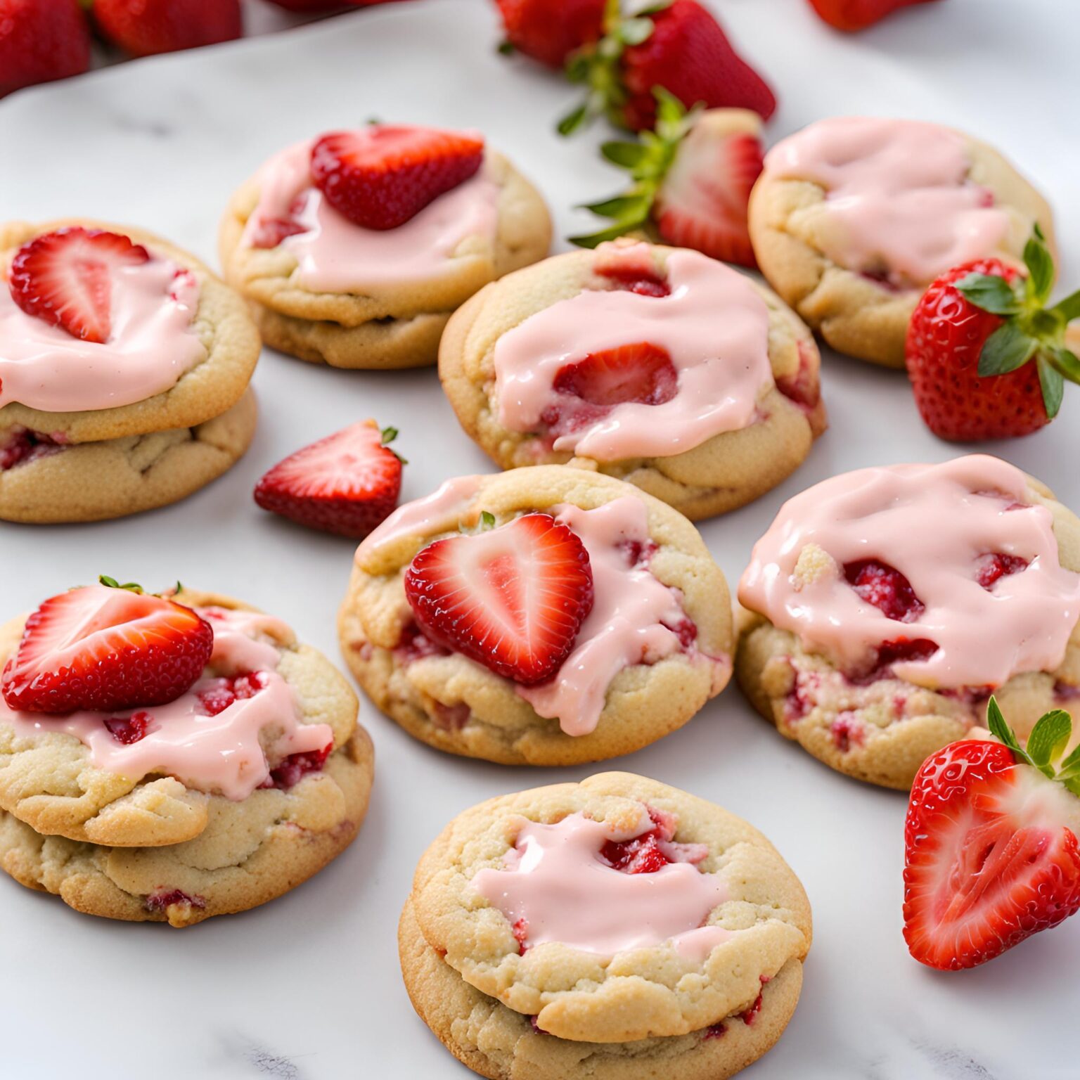 Strawberry Cheesecake Cookies Recipe | Cheff Recipes