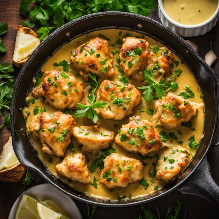 15 Minute Garlic Butter Chicken Bites Recipe