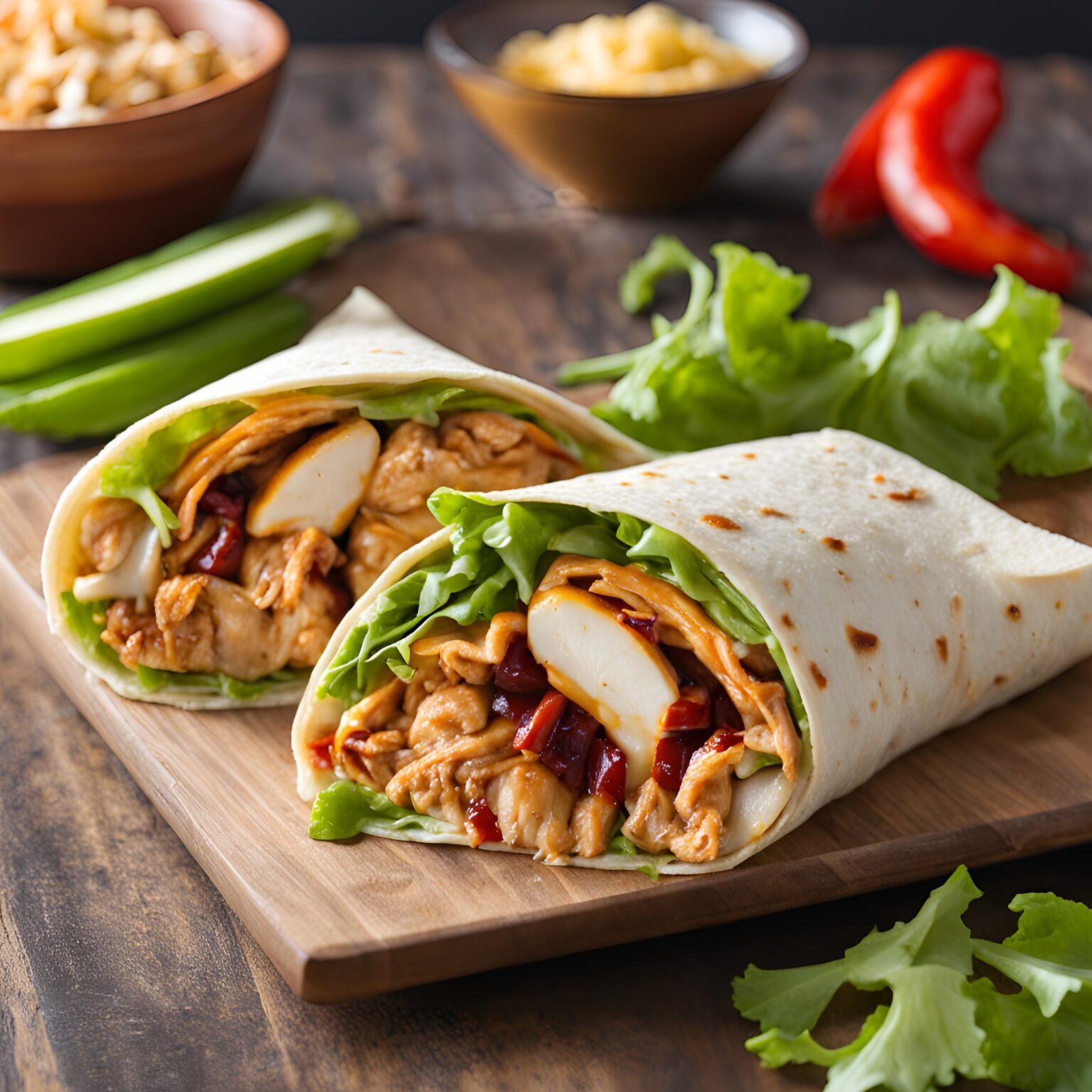 BBQ Chicken Wrap Recipe | Cheff Recipes