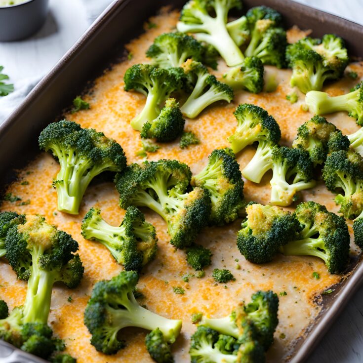 BEST Crispy Cheese Baked Broccoli Recipe