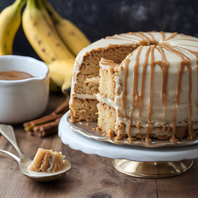 Banana Caramel Cake Recipe