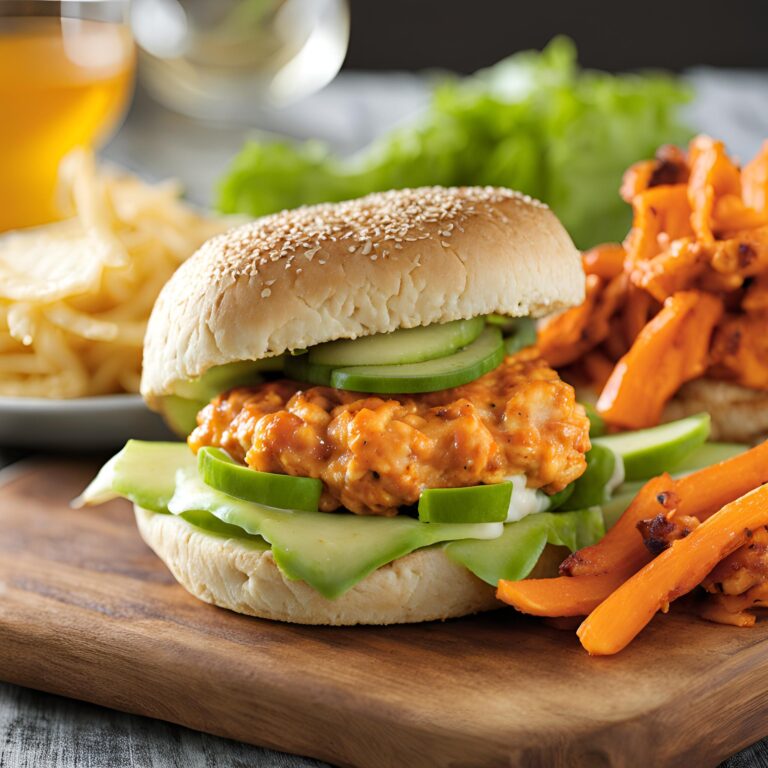 Buffalo Chicken Burgers Recipe