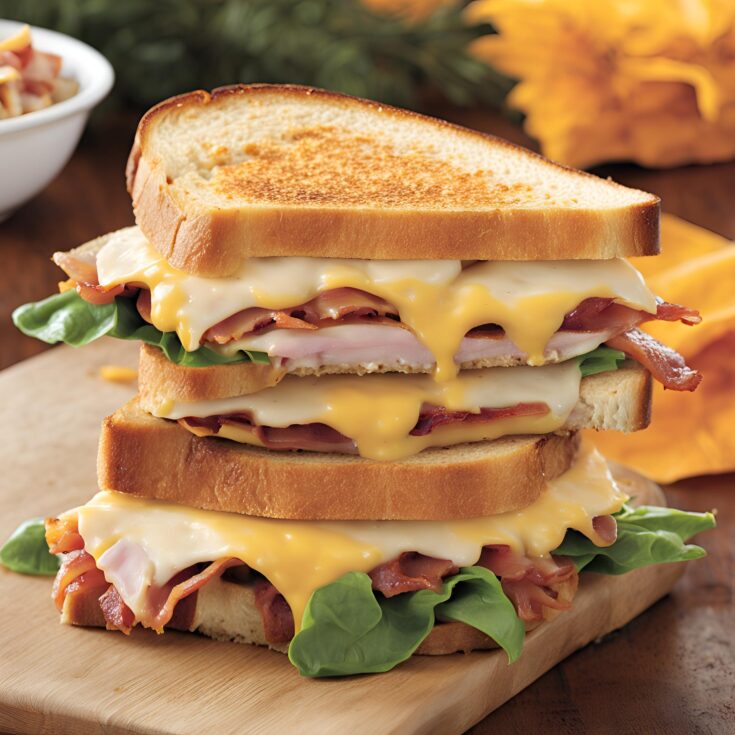 Cheddar and Bacon Turkey Melt Recipe