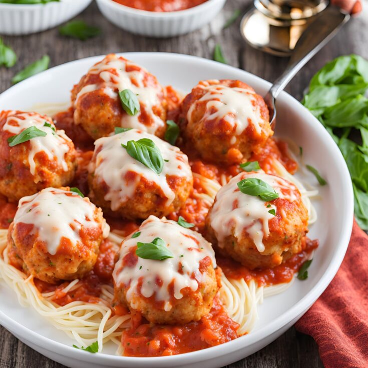 Cheesy Chicken Parmesan Meatballs Recipe