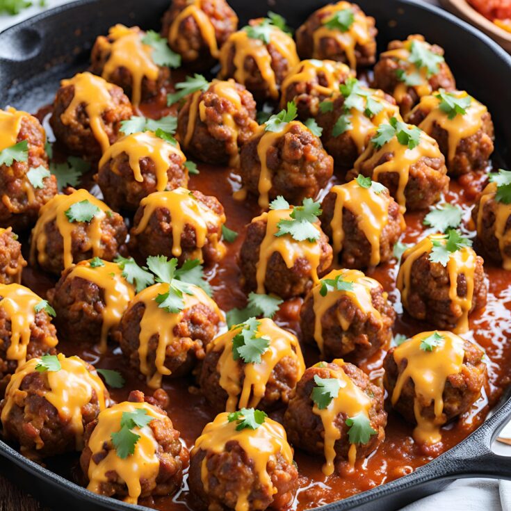 Cheesy Taco Meatballs Recipe