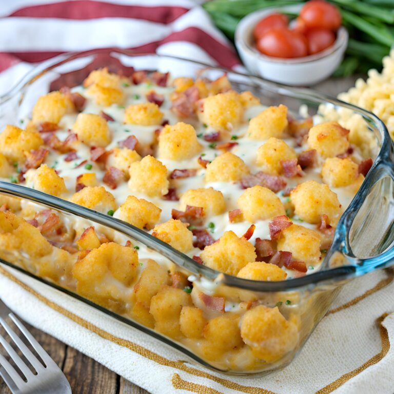 Chicken Bacon Ranch Tater Tot Casserole Recipe