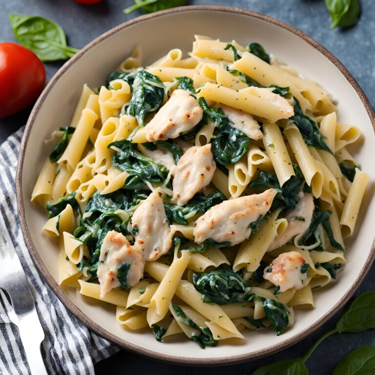 Chicken Spinach Pasta Recipe