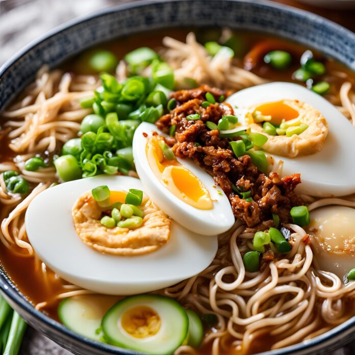 Chili Crisp Chicken Ramen in Ginger Soy Broth Recipe