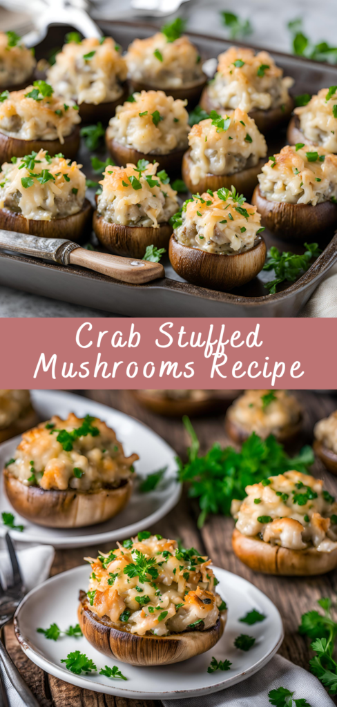 Crab Stuffed Mushrooms Recipe | Cheff Recipes