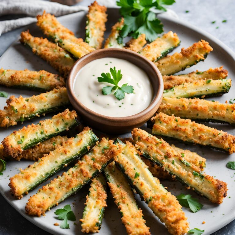 Crispy Baked Parmesan Zucchini Fries Recipe