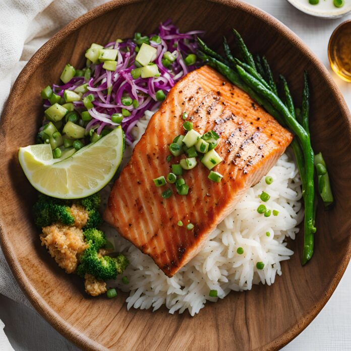 Crispy Salmon and Rice Bowl Recipe