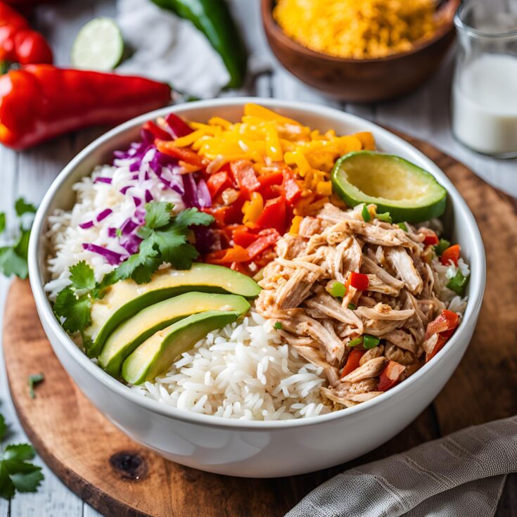 Crock Pot Chicken Burrito Bowl Recipe