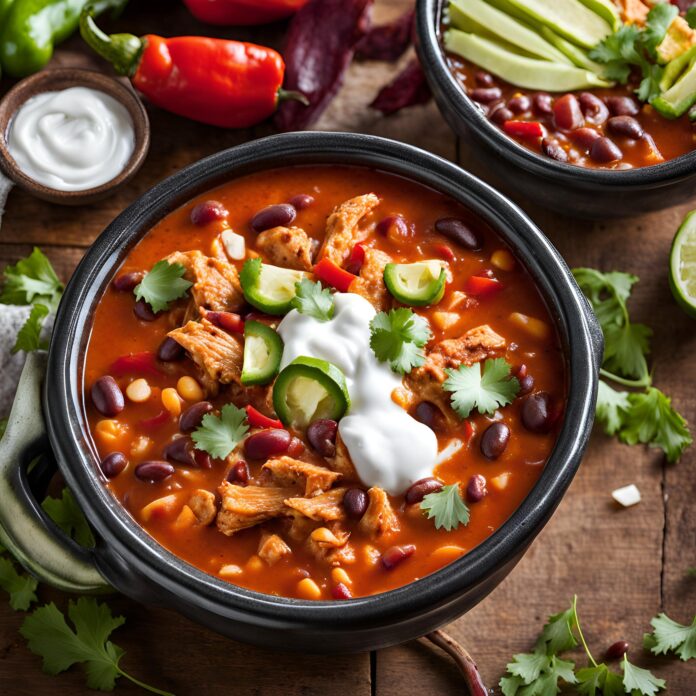 Crockpot Buffalo Chicken Chili Recipe