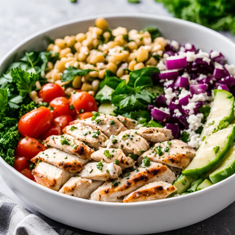 Easy Healthy Greek Chicken Bowls Recipe