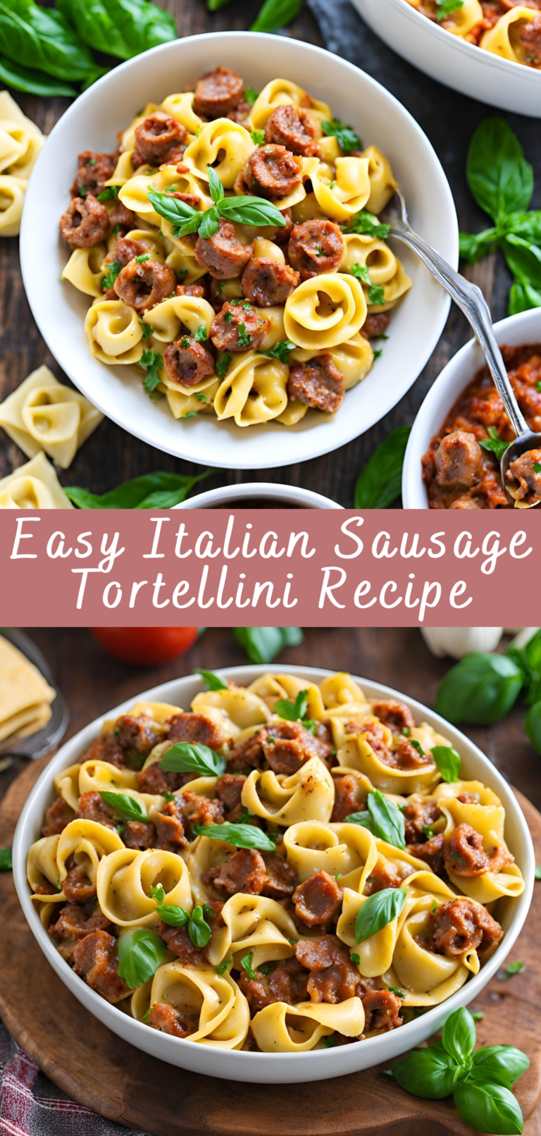 Easy Italian Sausage Tortellini Recipe | Cheff Recipes