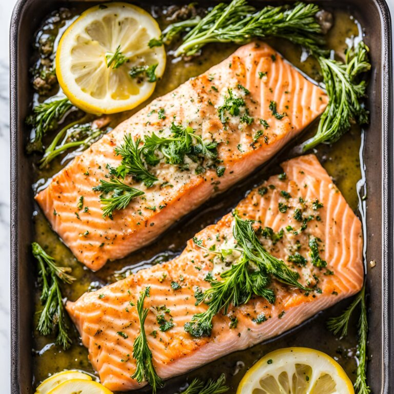 Garlic Butter Baked Salmon Recipe