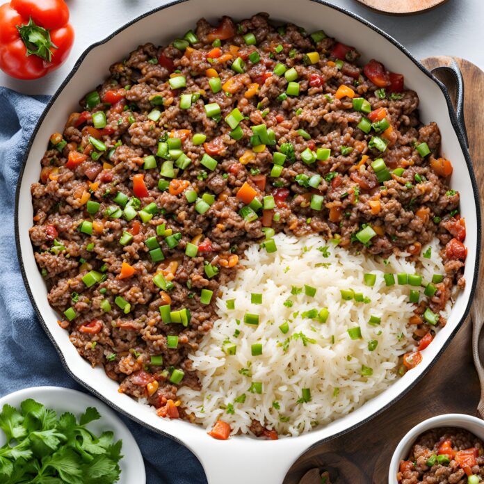 Ground Beef and Rice Skillet Recipe