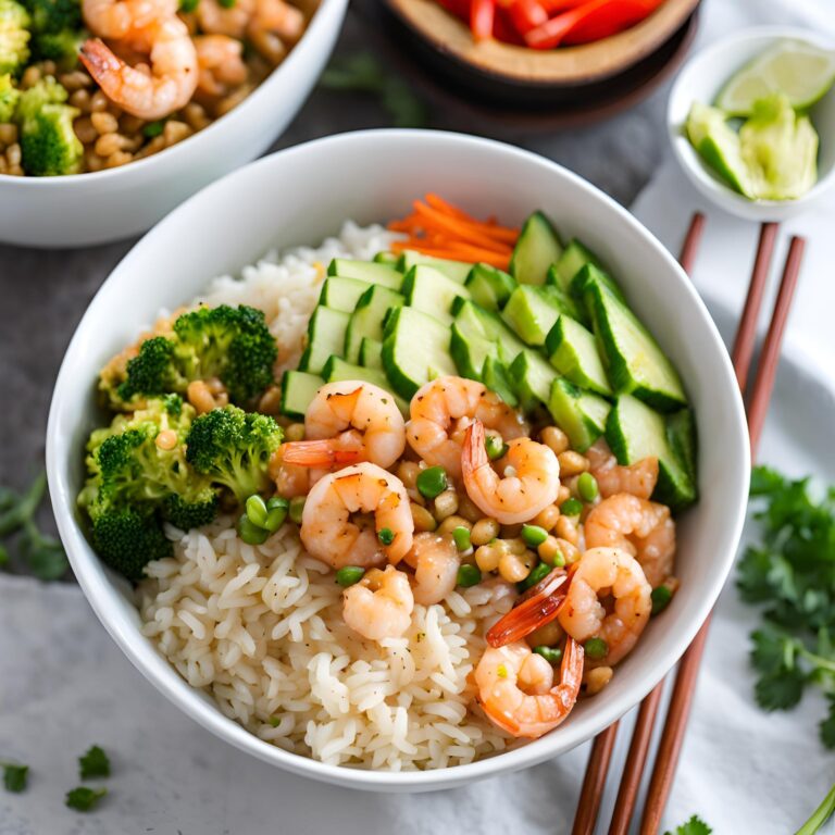 Hibachi Shrimp Rice Bowls Recipe