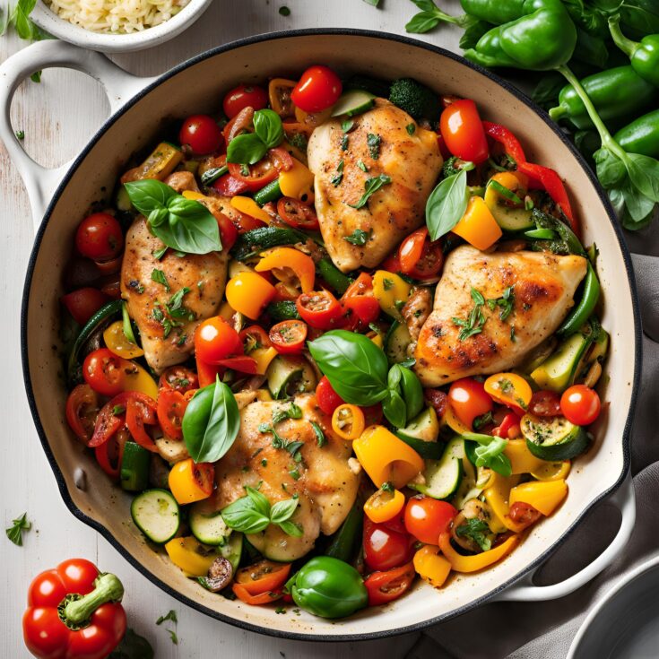 Italian Chicken and Vegetable Skillet Recipe