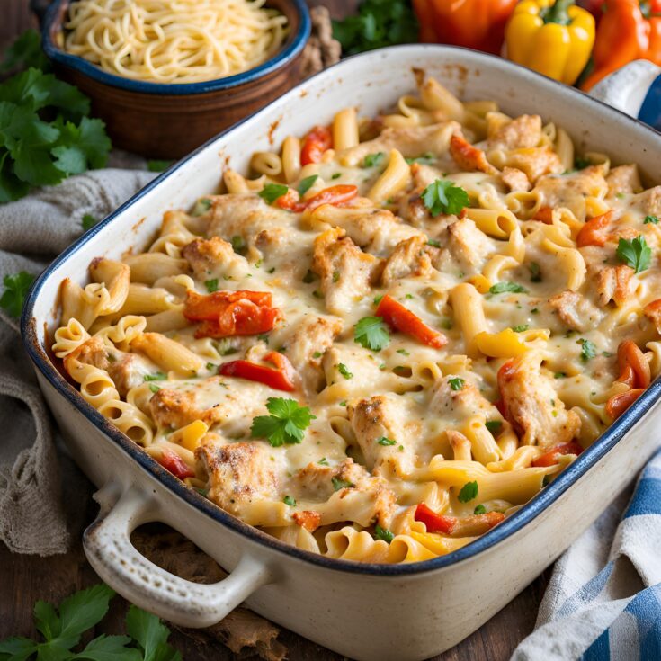 Louisiana Chicken Pasta Bake Recipe