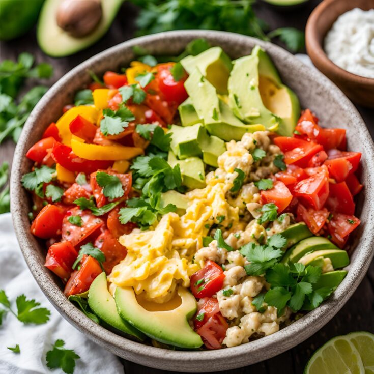 Low Carb Breakfast Burrito Bowl Recipe